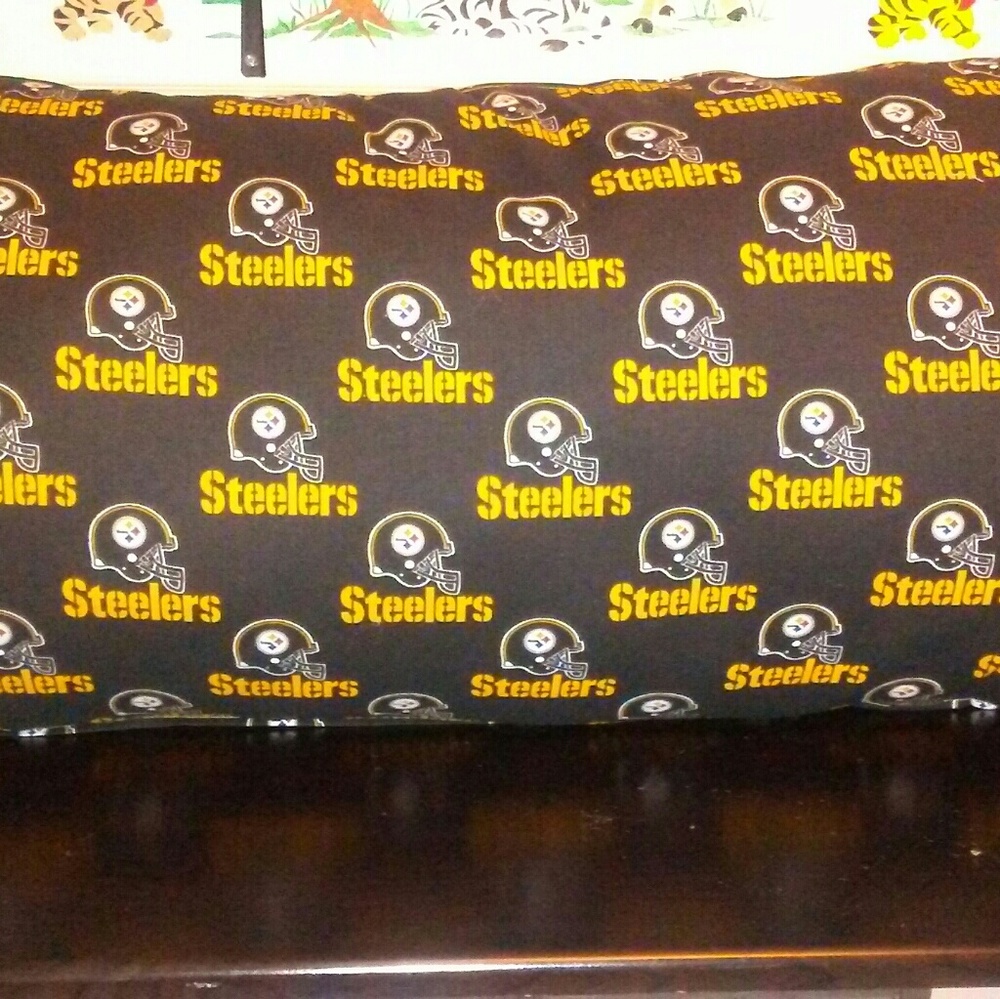 Set of (2) King size Steelers Bed PILLOWS